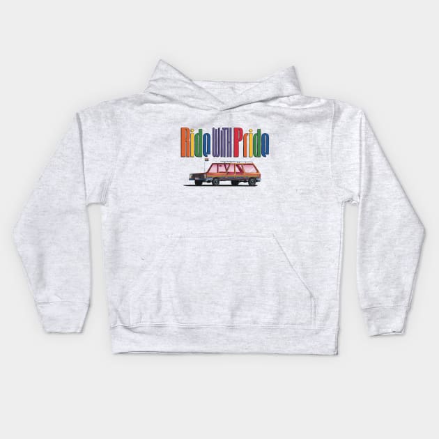 Ride With Pride Kids Hoodie by Gavin Otteson Art